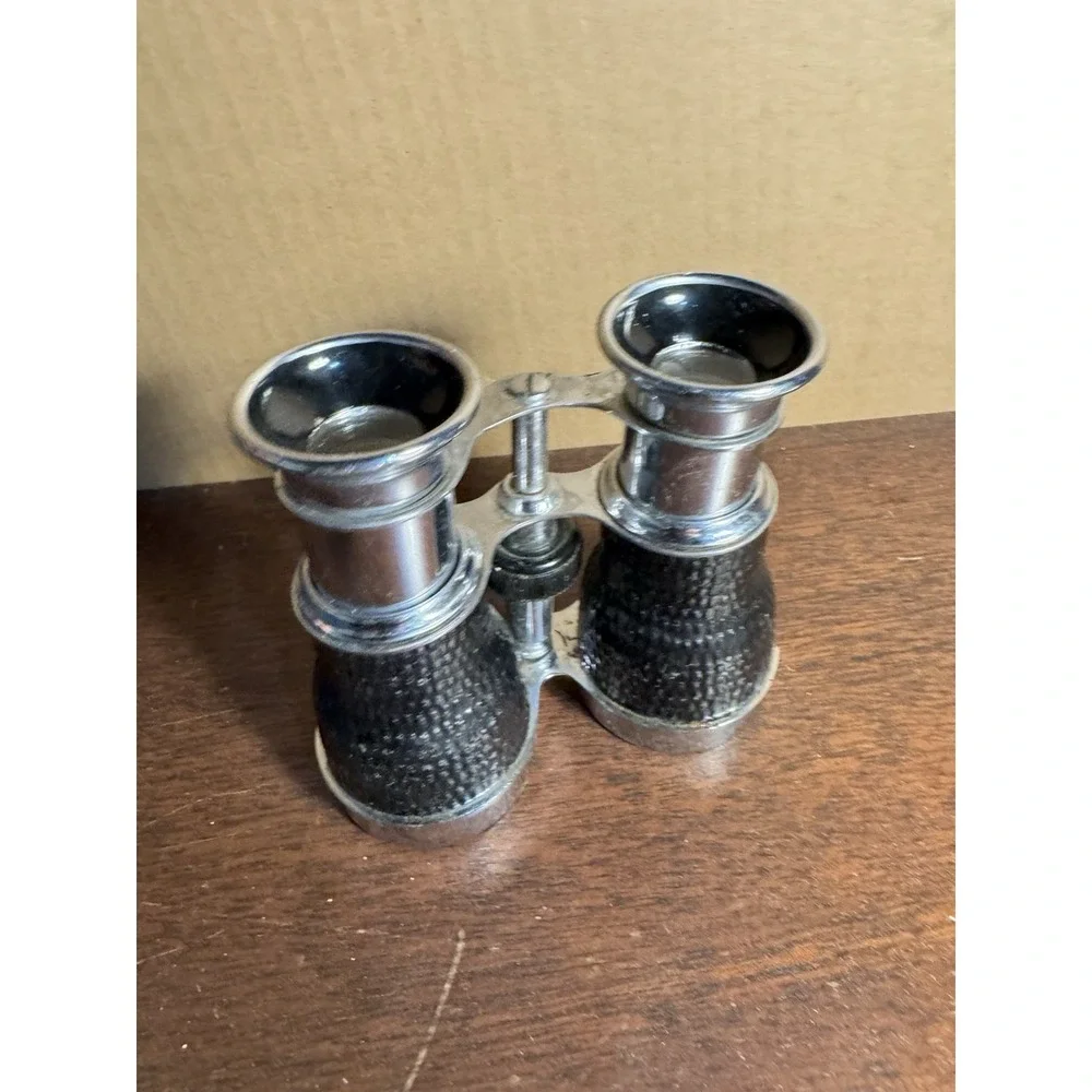 Vintage Style Glass Decorative Binoculars Metal Decor Home